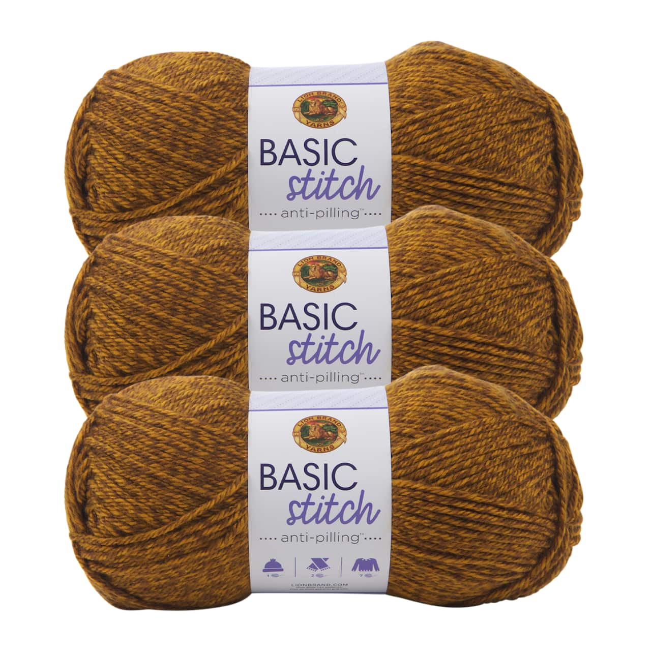 3 Pack Lion Brand® Basic Stitch Anti Pilling™ Yarn